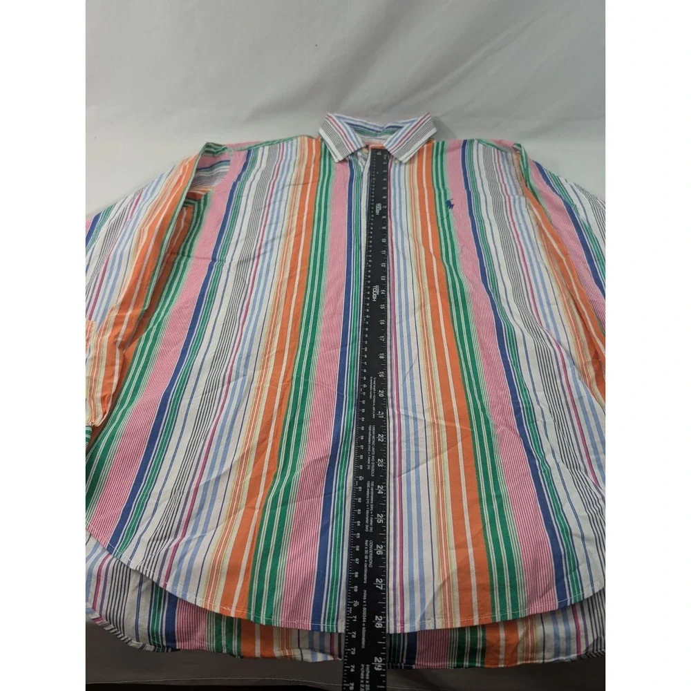 Polo Ralph Lauren Classic Fit Multi Color Shirt Mens Large Long Sleeve Button Up